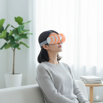 Isı ve Titreşimli Migren Rahatlatıcı Göz Maskesi