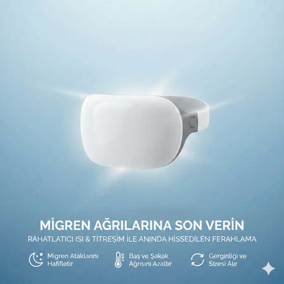Isı ve Titreşimli Migren Rahatlatıcı Göz Maskesi